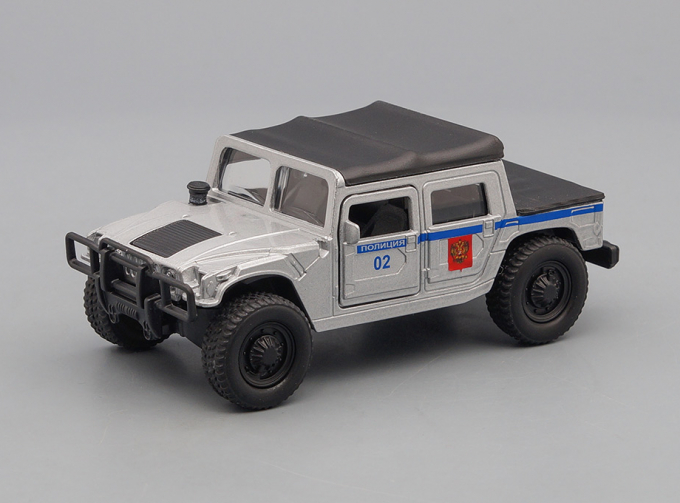 HUMMER H1 Полиция 02, silver