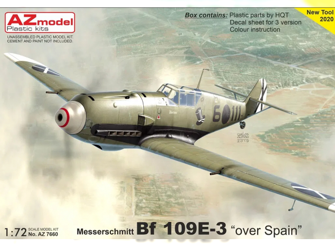 Сборная модель Истребитель Bf 109E-3 „Over Spain“