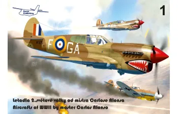 Сборная модель Duel over Africa 1942 Curtiss Kittyhawk Mk.IA / Messerschmitt Bf 109F-4 Incl. book