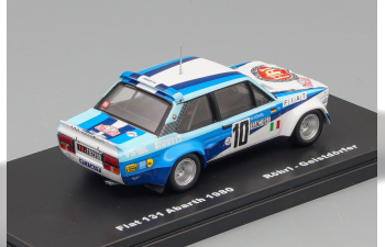 FIAT 131 Abarth Team Fiat Italia N10 Winner Rally Montecarlo (1980) W.Rohrl - C.Geistdorfer, White 2 Tone Blue