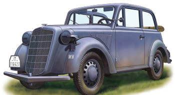 Сборная модель Автомобиль German Light Staff Car 'Stabswagen' Model1937(Cabriolet)