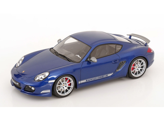 PORSCHE Cayman R (2012), blue metallic/white