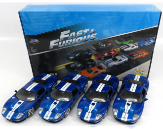 FORD Set 4x Gt 2004 - Fast & Furious 7, Blue Met
