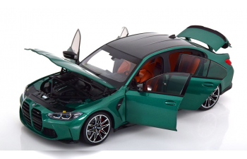 BMW M3 (2020), green metallic carbon