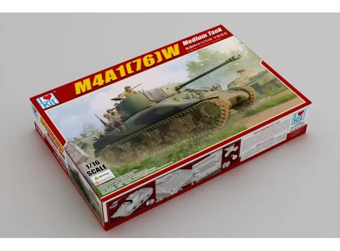 Сборная модель Средний танк M4A1(76)W