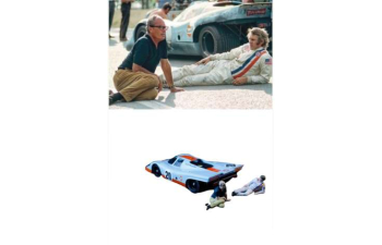 Фигурка актёр Стив Маккуин на съемках кино Ле-Ман