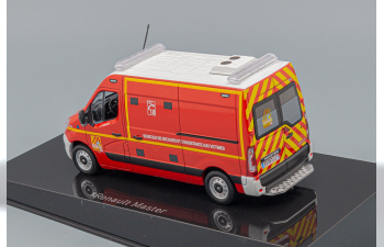 RENAULT Master Van Vsav Sapeurs Pompiers (2014), Red White