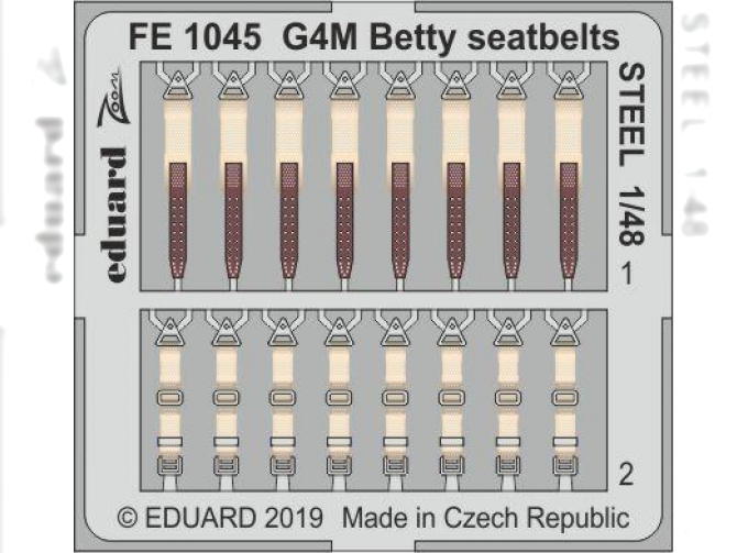 Фототравление для G4M Betty стальные ремни