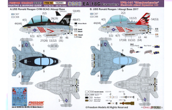 Сборная модель EA-18G Growler VFQ-141 "Shadowhawks" Electronic Attack Squadron 141