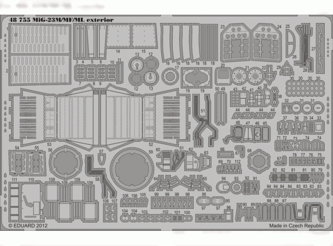 Фототравление MiG-23M/ML/MF exterior