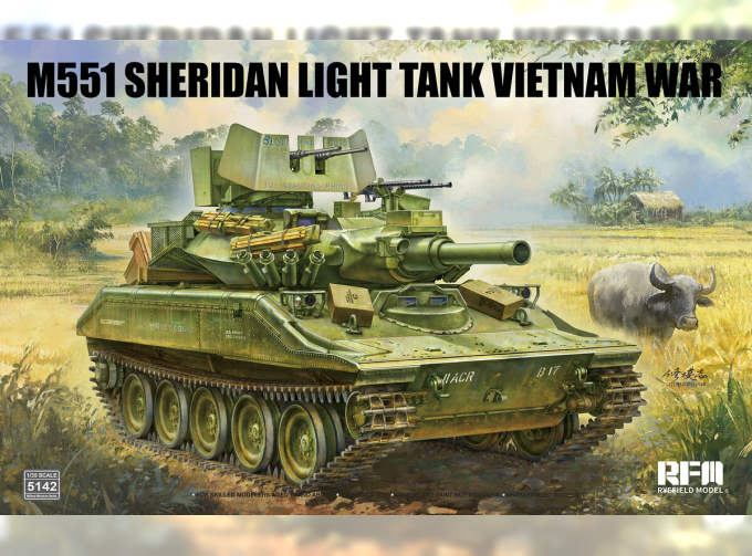 Сборная модель M551 Light Tank SHERIDAN Vietnam War