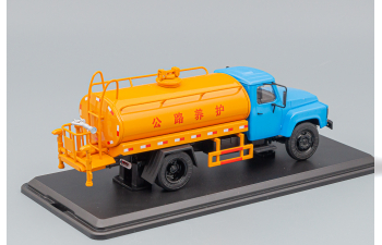 DONGFENG 140 series special tank truck, blue / orange