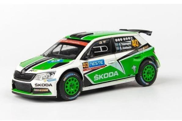 SKODA Fabia Iii R5 №40 Rally Finland (2015) P.Tidemand - E.Axelsson, Green White