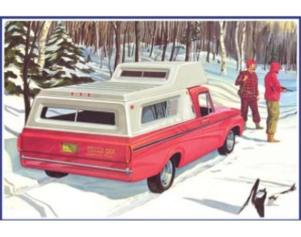 Сборная модель Ford F-100 Camper Pickup, plastic modelkit 1963