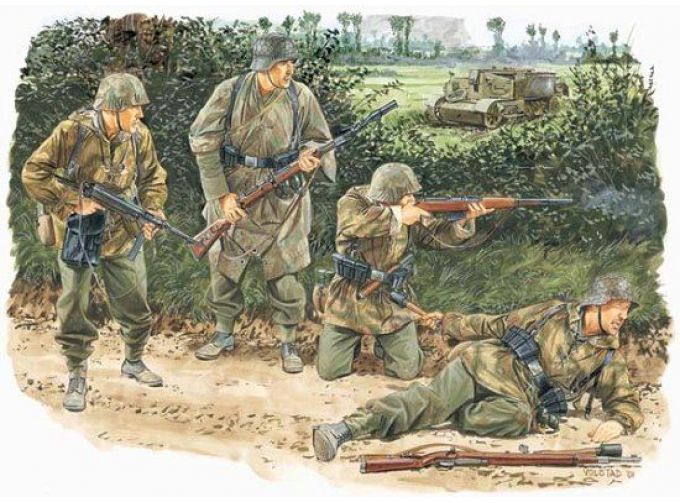 Сборная модель Фигуры Kampfgruppe von Luck (Normandy 1944)