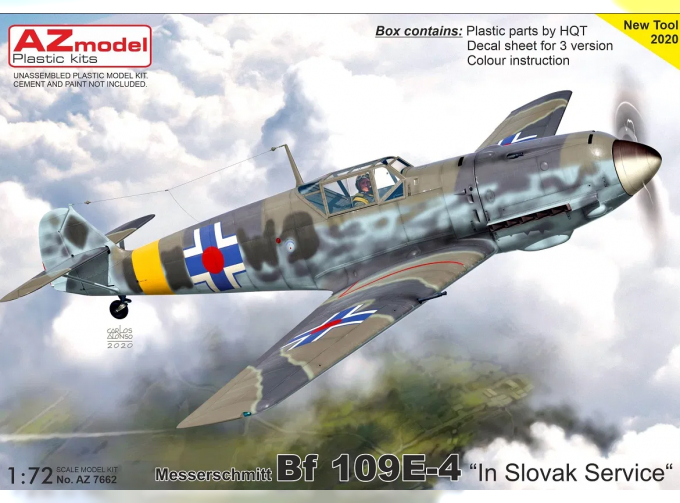 Сборная модель Истребитель Bf 109E-4 „In Slovak service“