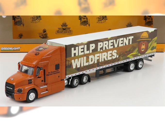 MACK ANTHEM TRUCK (2019) - HELP PREVENT WILDFIRES SMOKEY BEAR, LIGHT BROWN WHITE