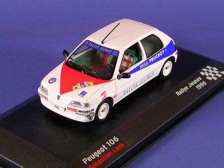 PEUGEOT 106 Rally Jeunes Sebastien Loeb (1995), white