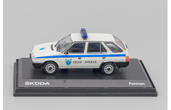 SKODA Forman Police Celni Sprava Station Wagon (1993), white / blue