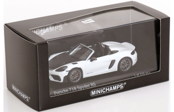 PORSCHE Spyder Rs Weissach Package (2024), White Black
