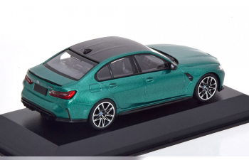 BMW M3 Competition Saloon (2020), dark green-metallic