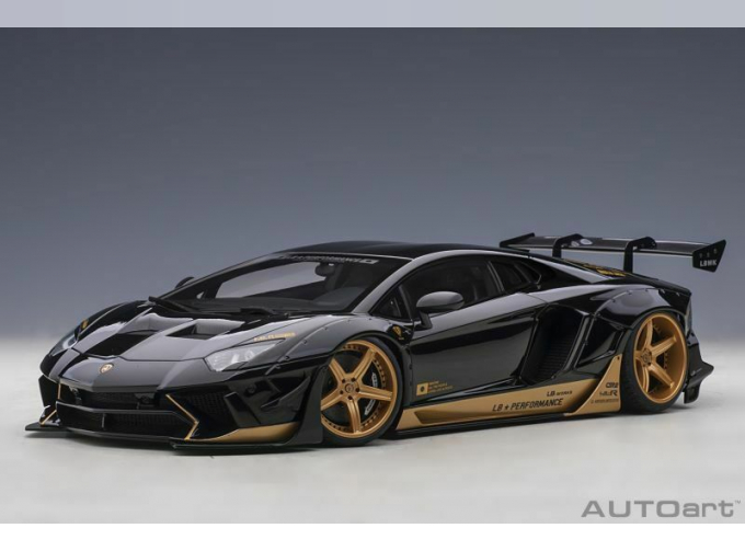 Lamborghini Aventador LB Performance (gloss black / gold accents)