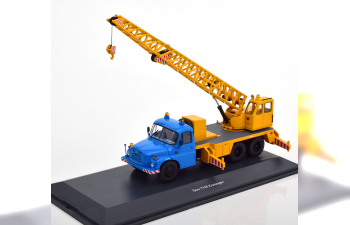 TATRA T148 crane truck, yellow blue grey