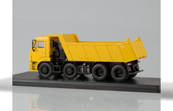 Камский грузовик 6540 8х4 самосвал, желтый