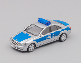 MERCEDES-BENZ S-Klasse (W221) "Polizei Werttransportbegleitung", silvermetallic / blue