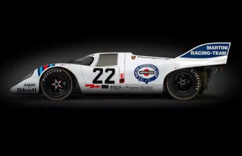 PORSCHE 917k 4.9l Team Martini Racing №22 Winner 24h Le Mans (1971) Helmut Marko - Gijs Van Lennep, White Blue