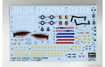 Сборная модель CHANGE VOUGHT A-7d Corsair Ii Vietnam Scheme Airplane Military 1945