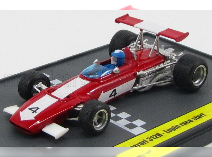 FERRARI F1 312b N 4 Lupin Race Start 1970, Red White