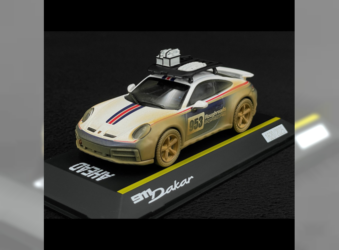 PORSCHE 911 992 Dakar №953 Ahead Coupe (2024), White Blue Red