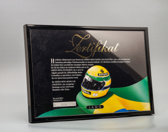 Сертификат к серии моделей "Ayrton Senna Racing Car Collection"