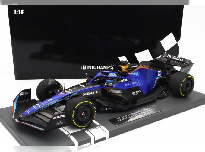 WILLIAMS F1 Fw44 Team Williams Racing N23 Miami Gp (2022) Alexander Albon, Blue