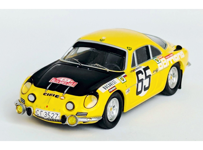 RENAULT ALPINE A110 №65 Rally Monte Carlo (1971) Ilia Chubrikov - Kolu Chubrikov