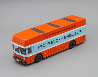 MERCEDES-BENZ Renntransporter Porsche-Gulf, orange / blue