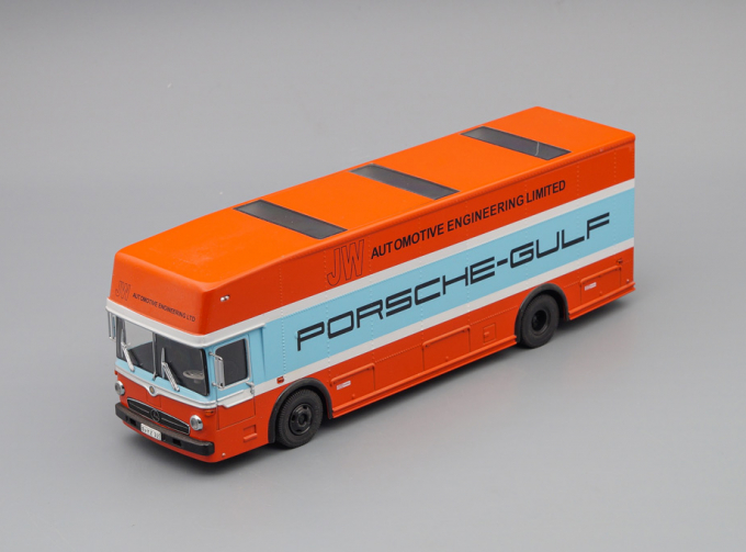 MERCEDES-BENZ Renntransporter Porsche-Gulf, orange / blue