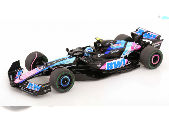 ALPINE F1 A524 Team Bwt Alpine №10 Brazilian Gp (2024) Pierre Gasly, Black Blue Pink