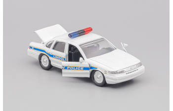 FORD Crown Victoria Lincoln Police, white