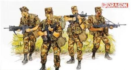 Сборная модель фигурки U.S. RANGERS