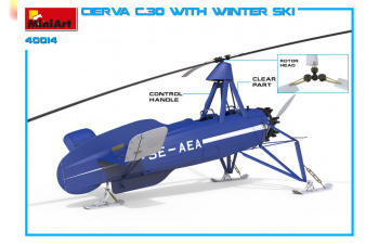 Сборная модель Вертолёт CIERVA C.30 w/ WINTER SKI