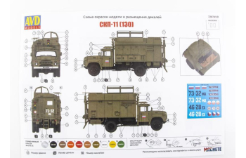 Сборная модель СКП-11 (130) стартовый командный пункт