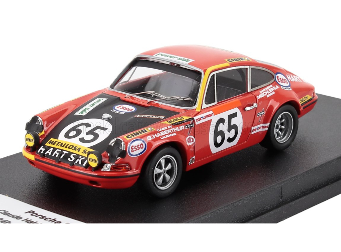PORSCHE 911s Coupe №65 24h Le Mans Claude Haldi - Arthur Blank (1970), Red Black