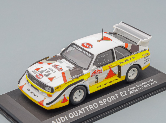 AUDI Quattro Sport E2 #5, white / yellow