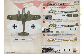 Dornier Do 17 Wet decal