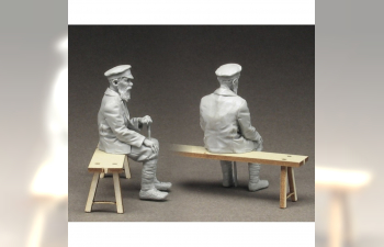 Сборная модель Старик (со скамьей)