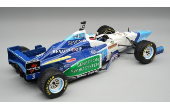RENAULT F1 B196 Team Renault Mild Seven №3 Brazilian GP Rain Tires (with pilot figure) Jean Alesi (1996)