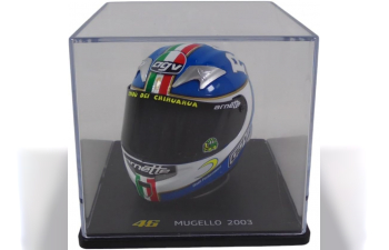 MINI HELMET Honda RC211V Winner MotoGP Mugello Valentino Rossi (2003)