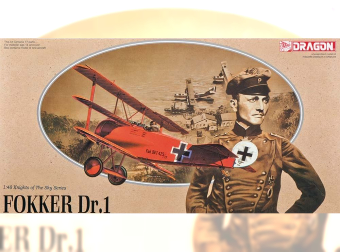 Сборная модель Немецкий истребитель Fokker Dr. I, Red Baron